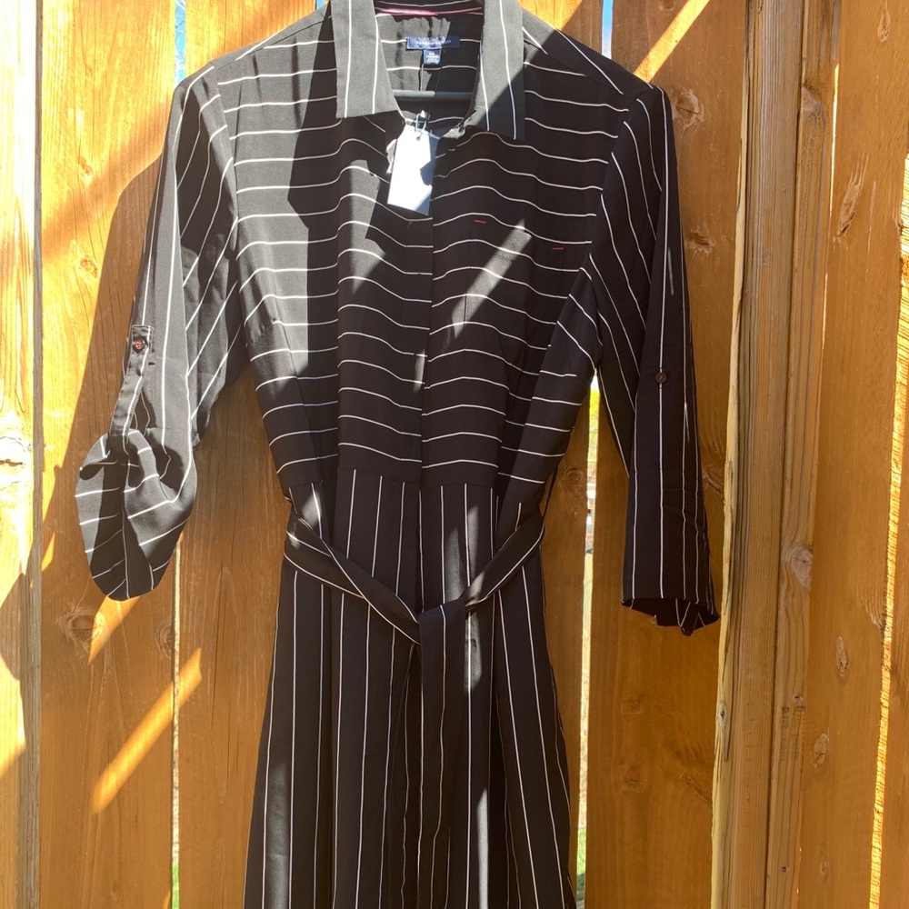 Black/White front button Tommy Hilfiger Dress